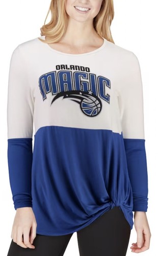 Women's Profile Black Orlando Magic Plus Size Arch Over Logo V-Neck T-Shirt