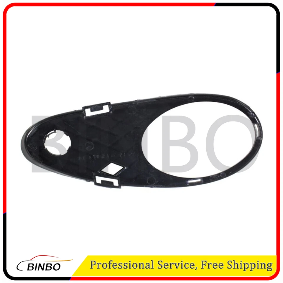 Conjunto de acabamento de farol de neblina para 2003-2007 Mercedes Benz C230 esquerda e direita 2 peças - Imagem 3 de 4