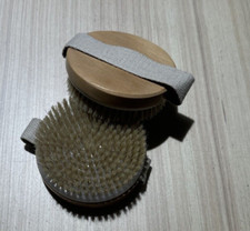 Premium Natural Bristle Wooden Bath Shower Body Back Dry Skin Brush Spa Scrubber