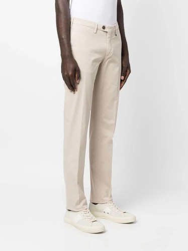 CANALI 1934 Light Beige Dress Pants Cotton Flat Front Regular Fit 38 (EU 56) - Picture 2 of 4