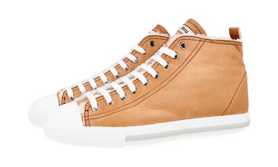 MIU MIU SHEARLING FUR HIGH-TOP SNEAKERS SHOES NEW by PRADA US 11 EU 41 41,5 UK 8