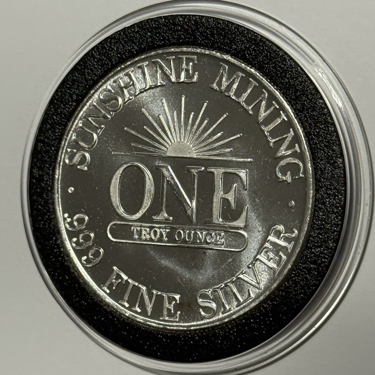 1991 Sunshine Mining Eagle Rare Coin 1 Troy Oz .999 Fine Silver