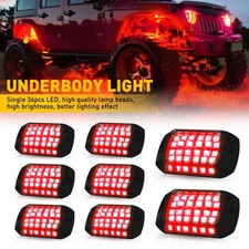 8X 36LED Bar Light Underbody Red Underglow Lamp Truck Motorcycle SUV UTV Pick-up