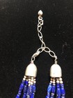VTG. JAY KING DTR 925 6 STRAND BLUE LAPIS  BEAD NECKLACE 17/18" + EXTENDER — photo 5