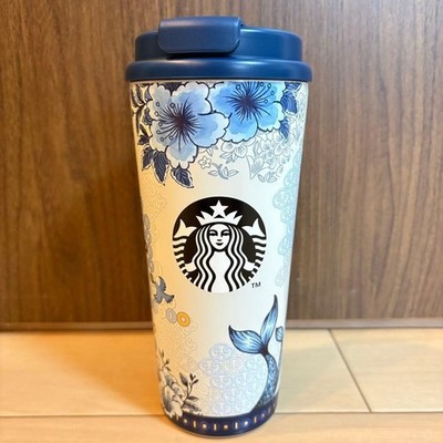 Starbucks Reserve Taipei 101 Limited Stainless Tumbler 473ml Blue Flower Box JDM