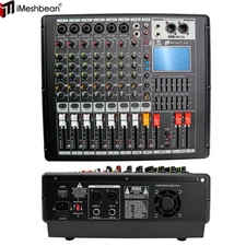 Pro 8 Channel 700W Powered Mixer Power Mixing Amplifier Amp 99DSP USB 110V-240V