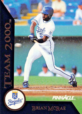 1992 Pinnacle - Team 2000 Brian McRae #20 Kansas City Royals