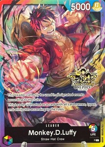 Luffy 3rd Anniversary Promo | eBay