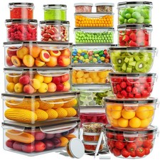 52-Piece Airtight Food Storage Containers with Lids, Leakproof BPA-Free Set