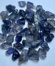 114 Ct Natural Rough Iolite Lot African Origin Deep Violet Blue Fact Grad