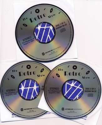 Retro Show-3-CD-3-Hour Radio Show-Cues-Shalamar-Debbie Harry-Vandross++ Oldies!!