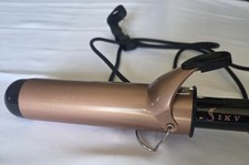 Sikv 2 Inch Extra Long Barrel Curling Iron, Ceramic Tourmaline Rose Gold/Black