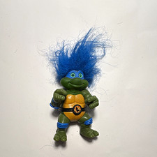 Vintage TMNT Turtle Troll Leo Leonardo 1993 Playmates with belt