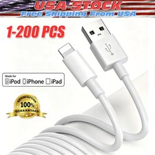 USB Fast Charger Cable 3Ft 6Ft Cord For iPhone 14 13 12 11 Pro XS XR X 8 7 6 Lot