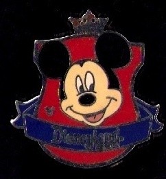 Disney P13 DISNEY PIN DISNEYLAND SHIELD MICKEY Pin