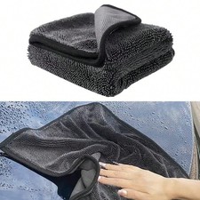 Shiny Wipes Shower Cleaning Cloths - Super Absorbent 15.7x23.6in, Grey