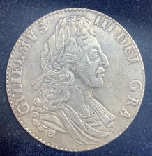 UK 1695 William III Crown Ag.925 23.6g 38.6mm Museum restrike