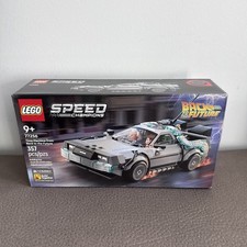 LEGO Speed Champions Time Machine from Back to The Future Building Toy for Kids