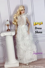 2PCS Dress Shoes For Fashion Royalty Integrity Poppy Parker NuFace Dolls Clothes