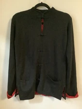 shanghai tang women cashmere frog toggle jacket