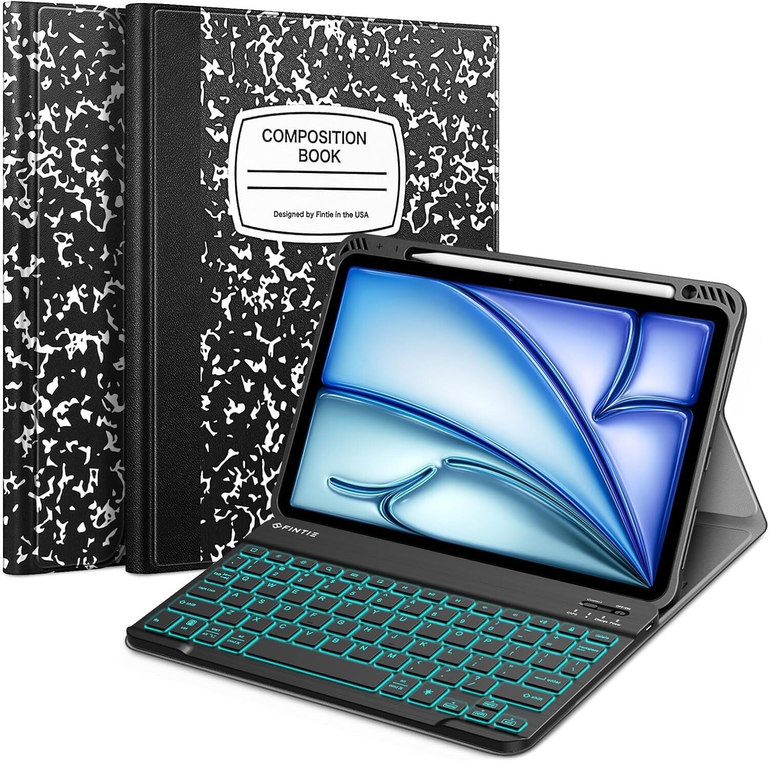 Backlit Keyboard Case for iPad Air 11-inch M4/M3/M2 (2026/2025/2024) TPU Cover