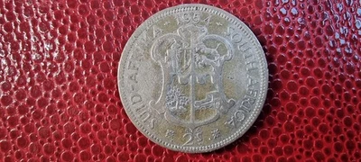 2 shillings 1954 - Afrique du Sud - silver - Elizabeth II - KM # 50 - Photo 1/2