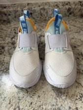 Nike Flex Runner Unisex Kids 13C Slip-On Mesh Sneakers White Blue Orange