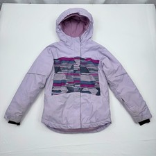 Columbia Omni-Heat Insulated Jacket Girls Medium 10-12 Hooded Full Zip Omni-Tech
