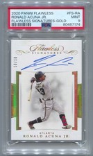 2020 Panini Flawless Ronald Acuna Jr. Autograph Gold Auto #10/10 PSA 9