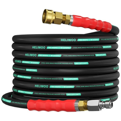 #ad Pressure Washer Hose 25FT 4800 PSI 3 8#x27;#x27; Steel Wire Braided Kink Resistant P... $58.40