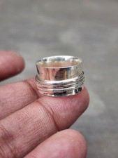 Spinner Ring, Solid 925 Sterling Silver Ring, Chunky Silver Ring, Thick Silver