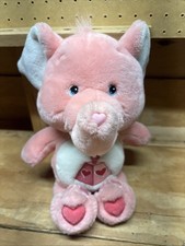 Care Bears Cousins Lotsa Heart Elephant 13 Pink Stuffed Plush 2004 Fast Ship