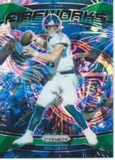 2024 Panini Prizm - Fireworks Will Levis #4 Green Ice Prizm