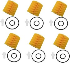 6x 04152-YZZA1 Engine Oil Filter For Toyota A...