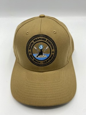 The Corps Naval Weapons Station Seal Beach Logo Beige Baseball Cap Hat One Size