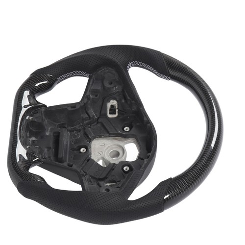 *´ Carbon Fiber Steering Wheel Perforated Leather For GR Supra A90 J29 - Picture 4 of 12