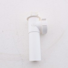 Keeney White 1-1/2" End Outlet & Baffle Tee Tailpiece Slip Joint w/ TPR Washer