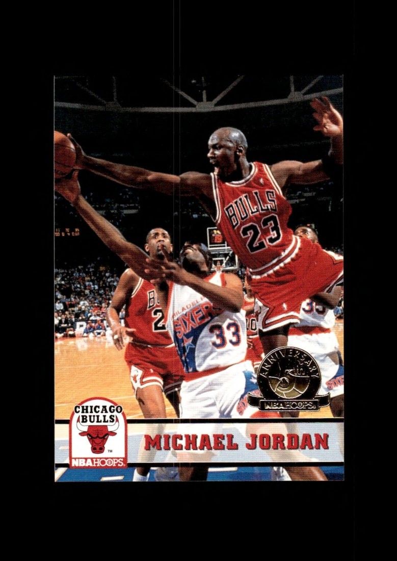 1993 NBA Hoops 5th Anniversary: # 28 Michael Jordan NM-MT OR BETTER