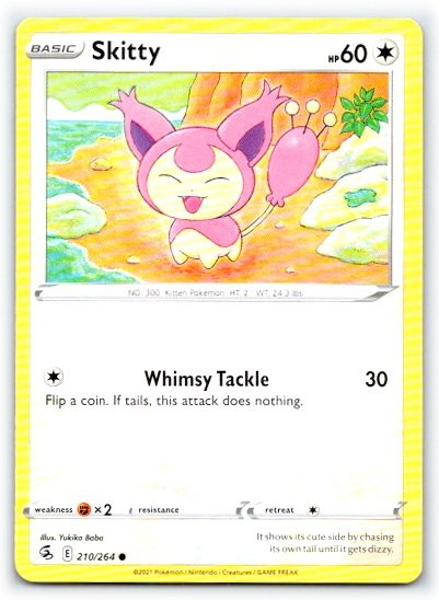 Skitty 210/264 ~ English Near Mint