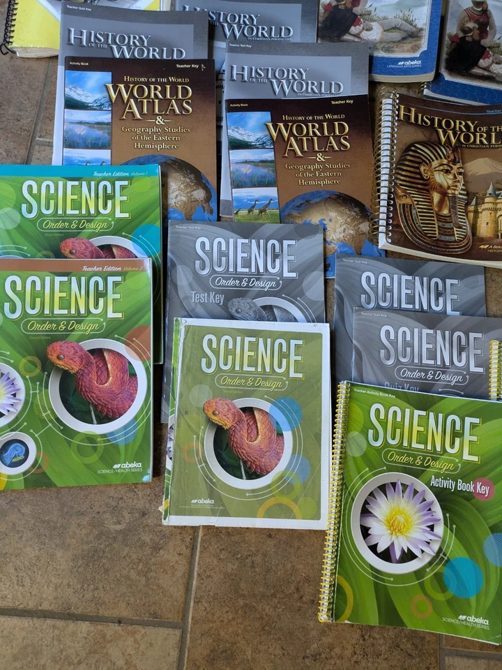 Abeka 7th Grade 7 Lot Of 28 Curriculum Set Beka Math Science Literature History - Image 3 of 4