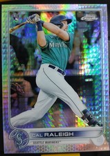 2022 Topps Chrome - Cal Raleigh #149 Prism Refractor (RC) Rookie
