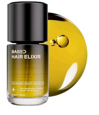 BASED Hair Elixir Oil Hair Color Remover 1 fl oz/30 ml Silicone-Free