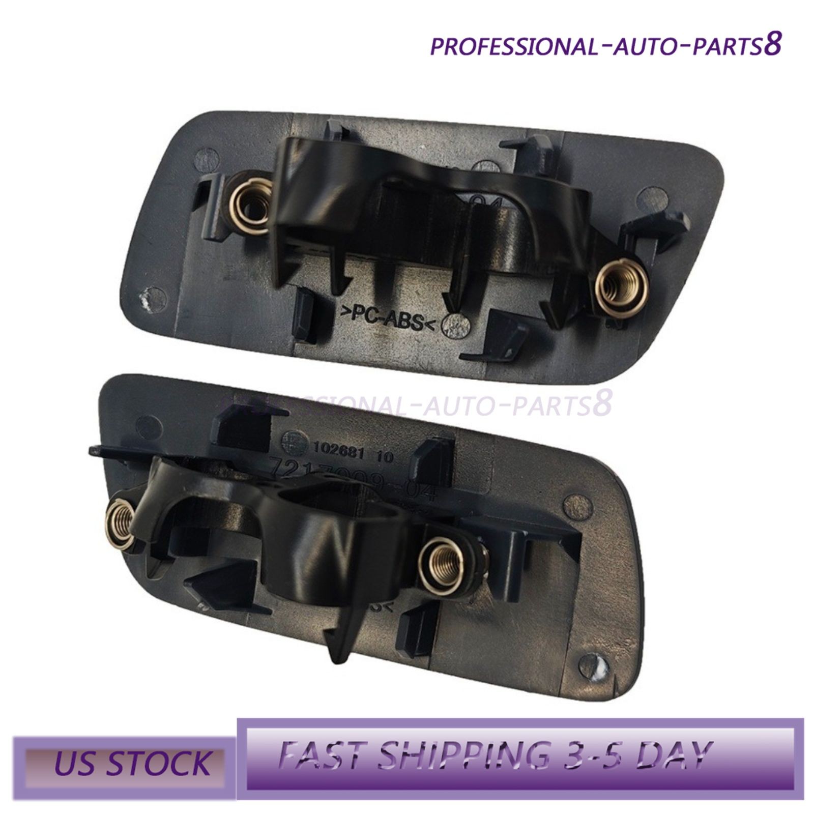 Pair LH RH Headlamp Washer Cover For 10-18 Rolls-Royce Ghost 61677244959 44960