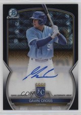 2023 Bowman Chrome Prospect Mega Box Black Refractor 1/1 Gavin Cross Auto lz7