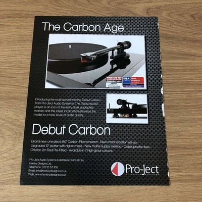 GRAM63 MAGAZINWERBUNG 11X8 DEBUT CARBON VON PRO-JECT AUDIO SYSTEMS
