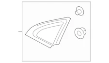 FORD OEM 15-23 Edge Exterior Trim-Upper Trim FT4Z17074BB