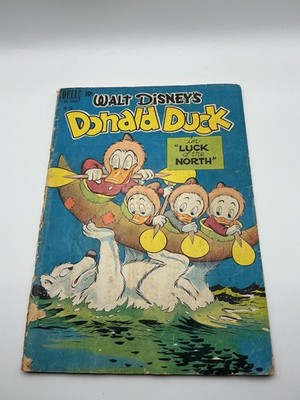 Vintage rare DONALD DUCK in a CARL BARKS early adventure #246 Dell 1949 