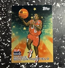 2000 Topps Team USA - Ruthie Bolton #17 Gold! NM! SP! Basketball!