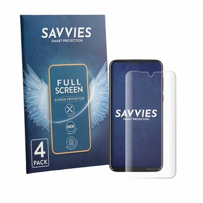 4x Full-Screen Schutz Folie für Motorola One Vision Plus 3D Curved Edge Display