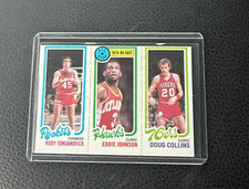 1980-81 Topps Rudy Tomjanovich Eddie Johnson Doug Collins #179